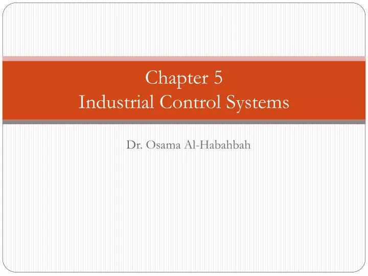 chapter 5 industrial control systems