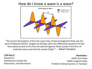 How do I know a wave is a wave?