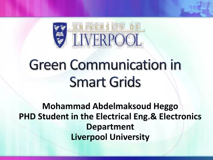 green communication in smart grids