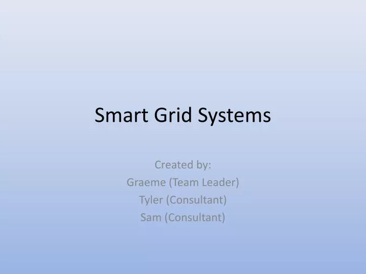 smart grid systems