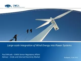 Large-scale Integration of Wind Energy into Power Systems