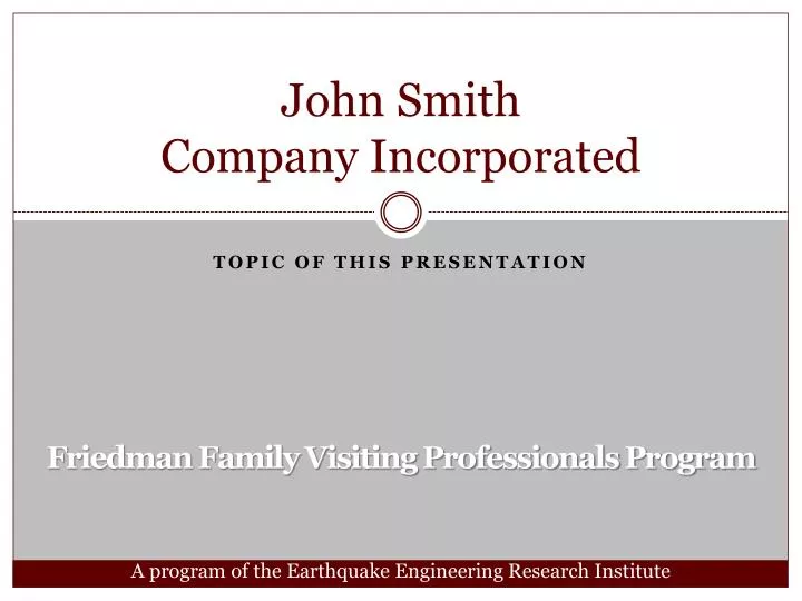 john smith company incorporated