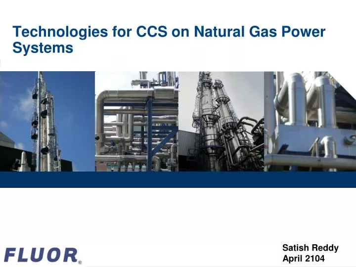 technologies for ccs on natural gas power systems