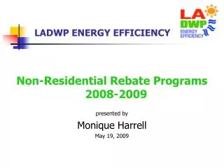 LADWP ENERGY EFFICIENCY
