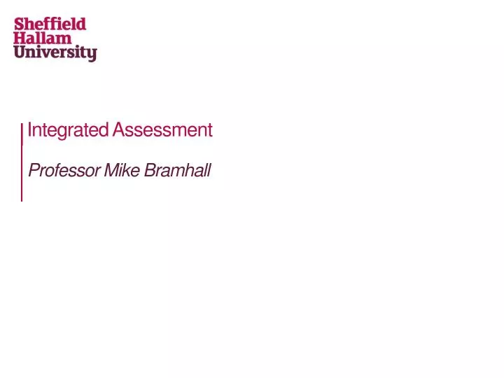 integrated assessment