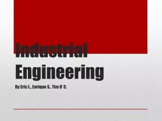 industrial engineering