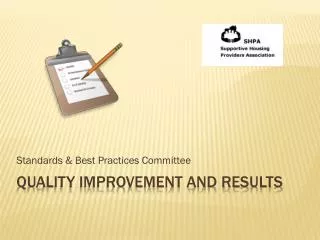 Quality improvement and results