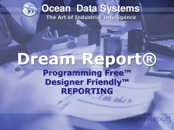 dream report programming free designer friendly reporting