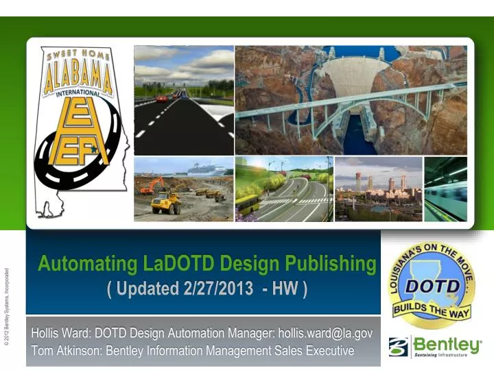 automating ladotd design publishing updated 2 27 2013 hw