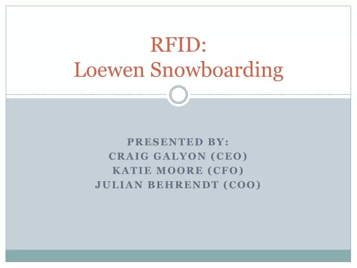 rfid loewen snowboarding