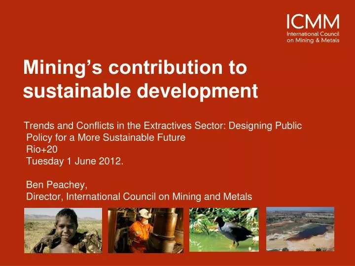 mining s contribution to sustainable development