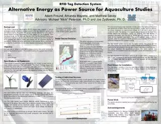 Alternative Energy as Power Source for Aquaculture Studies