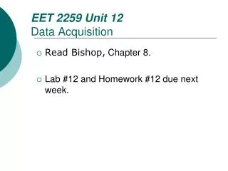 EET 2259 Unit 12 Data Acquisition