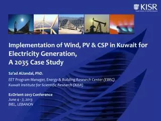 Implementation of Wind, PV &amp; CSP in Kuwait for Electricity Generation, A 2035 Case Study by 2035