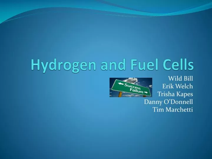 hydrogen and fuel cells