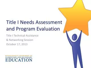 Title I Needs Assessment and Program Evaluation