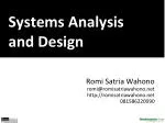 PPT - Systems Analysis and Design PowerPoint Presentation, free ...