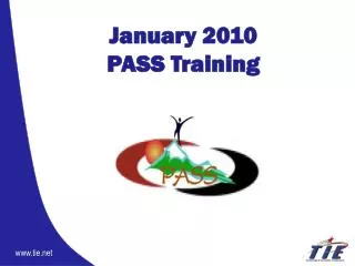 January 2010 PASS Training