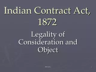 Indian Contract Act, 1872
