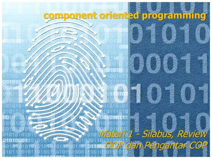 component oriented programming