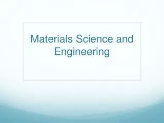 PPT - Fundamentals of Materials Science and Engineering PowerPoint ...