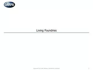 Living Foundries