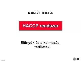 haccp rendszer