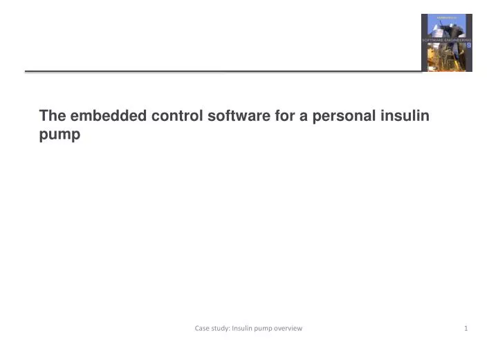 the embedded control software for a personal insulin pump