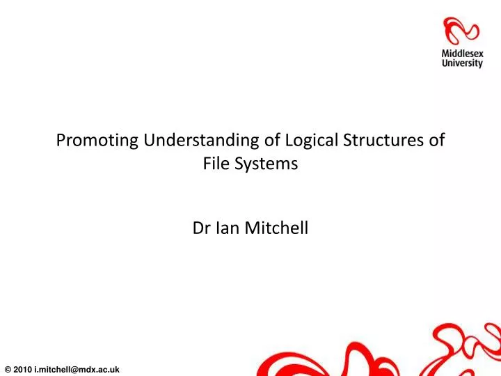 promoting understanding of logical structures of file systems