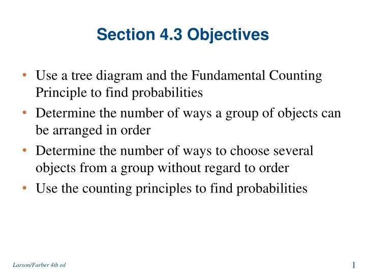 section 4 3 objectives