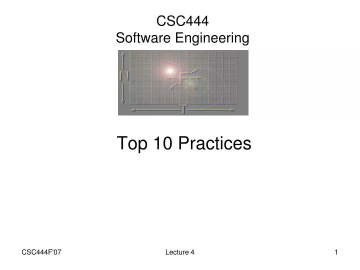 csc444 software engineering