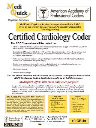 Certified Cardiology Coder