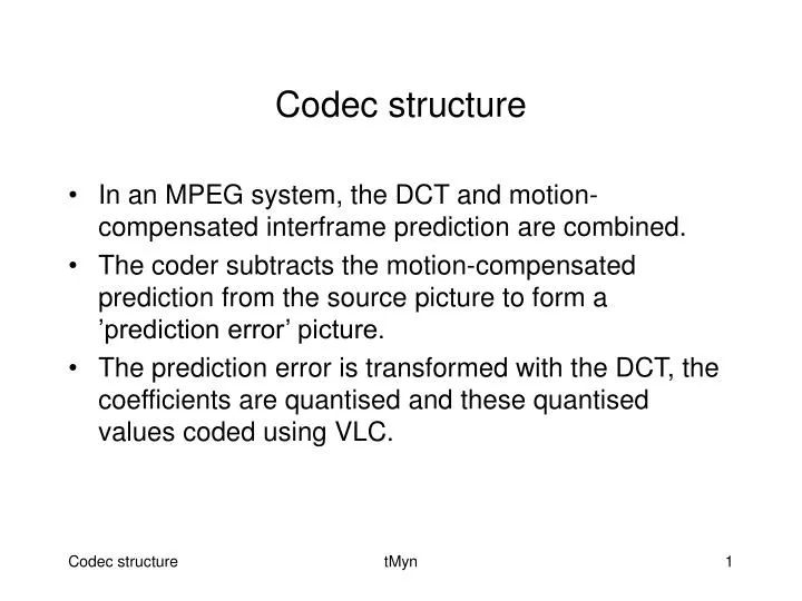 codec structure