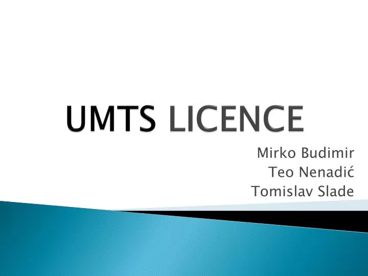 umts licence
