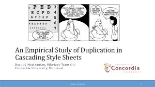 An Empirical Study of Duplication in Cascading Style Sheets