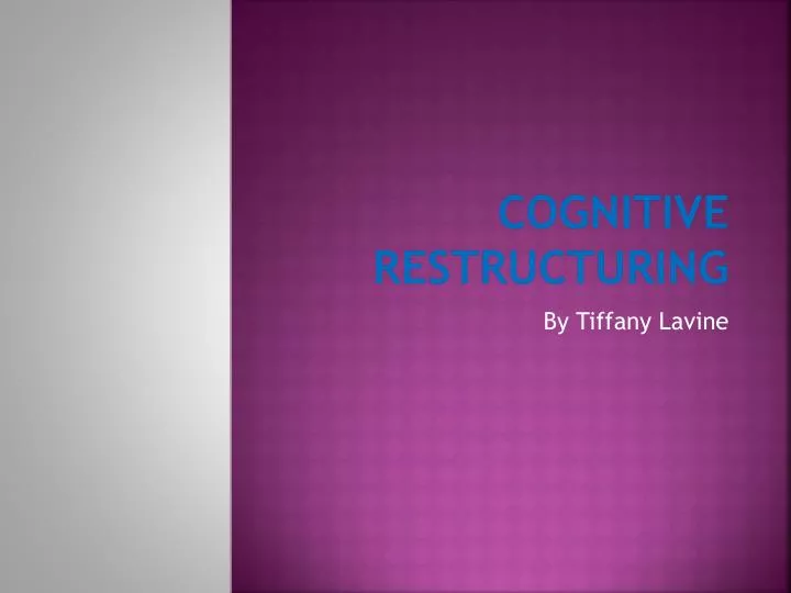 cognitive restructuring