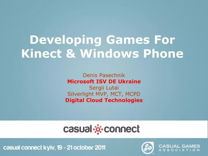 developing games for kinect windows phone