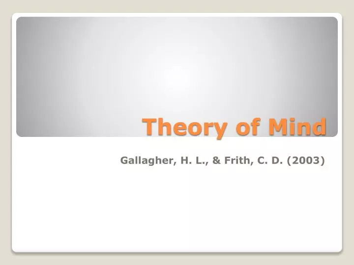 theory of mind