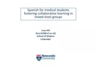 Spanish for medical students fostering collaborative learning in mixed-level groups