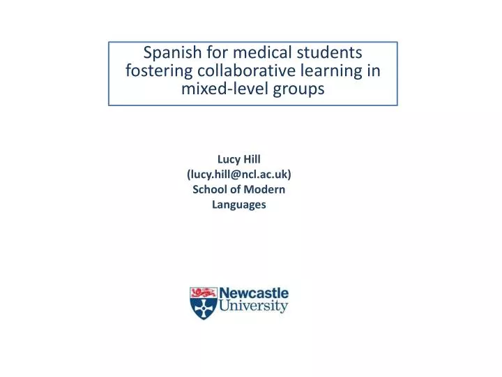 spanish for medical students fostering collaborative learning in mixed level groups