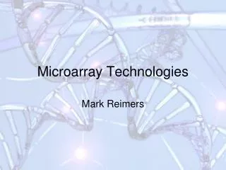 Microarray Technologies