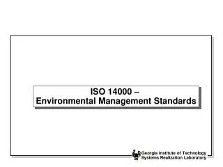 ISO 14000 – Environmental Management Standards