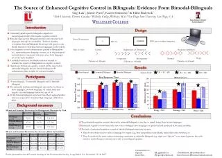 Unimodal (speech-speech) bilinguals outperform