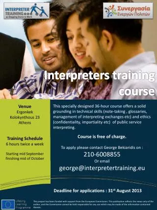 Interpreters training course