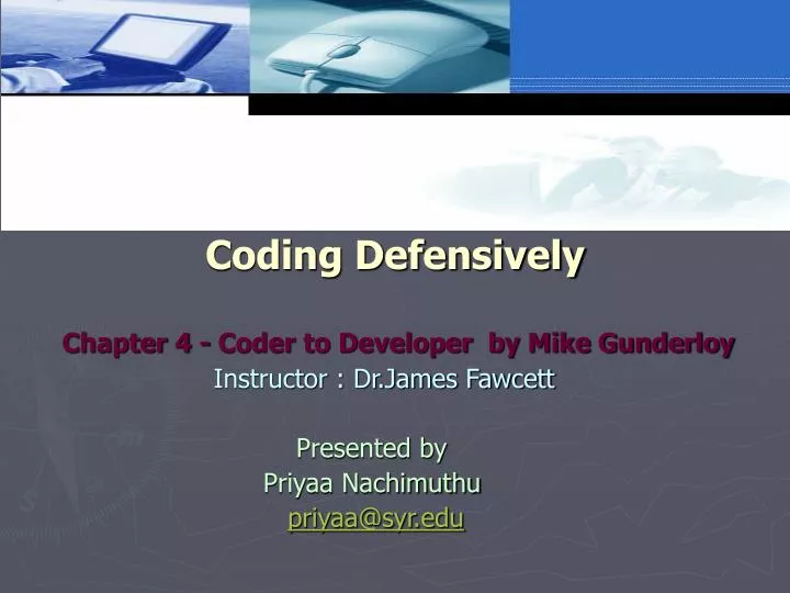 coding defensively