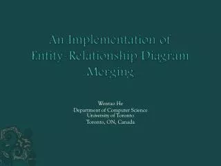 An Implementation of Entity-Relationship Diagram Merging