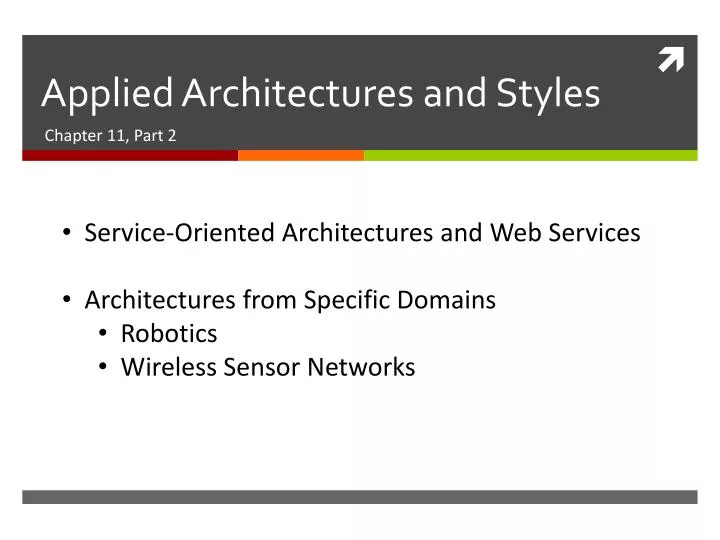 applied architectures and styles