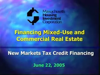 Financing Mixed-Use and Commercial Real Estate