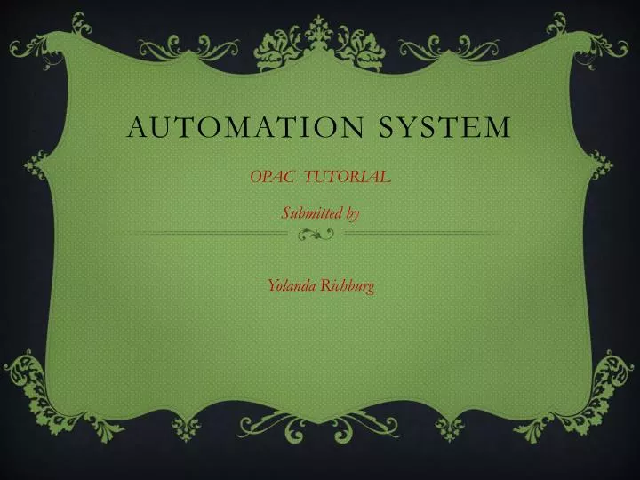 automation system