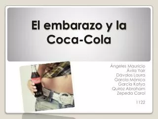 el embarazo y la coca cola
